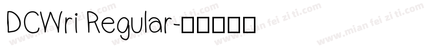 DCWri Regular字体转换